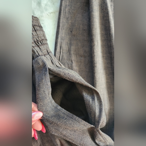 NWOT BCBG Brown Linen Pants - Size XS - Picture 8 of 9